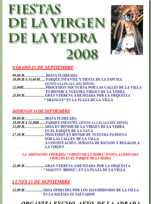 Fiestas de la Virgen, 2008